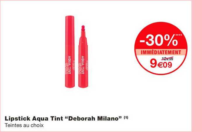 lipstick aqua tint deborah milano