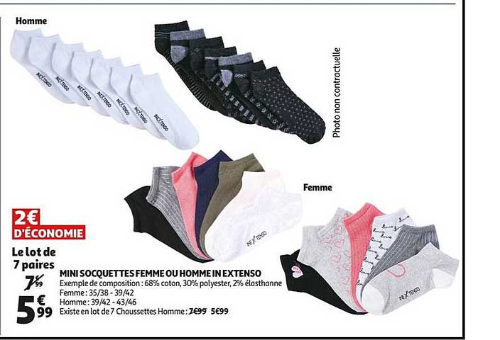 Mini Socquettes Femme Ou Homme In Extenso