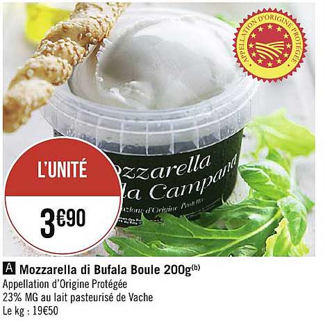 mozzarella di bufala boule 200g