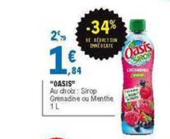 Oasis Sirop -34% De Réduction Immédiate