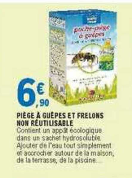 piège à guêpes et frelons non réutilisable