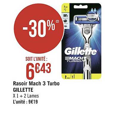 rasoir gillette mach 3 turbo