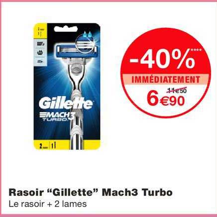 rasoir gillette mach3 turbo