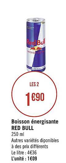 red bull boisson énergisante