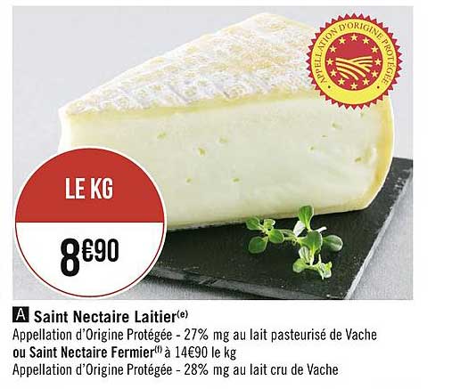 saint nectaire laitier