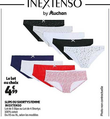 slips ou shortys femme in extenso
