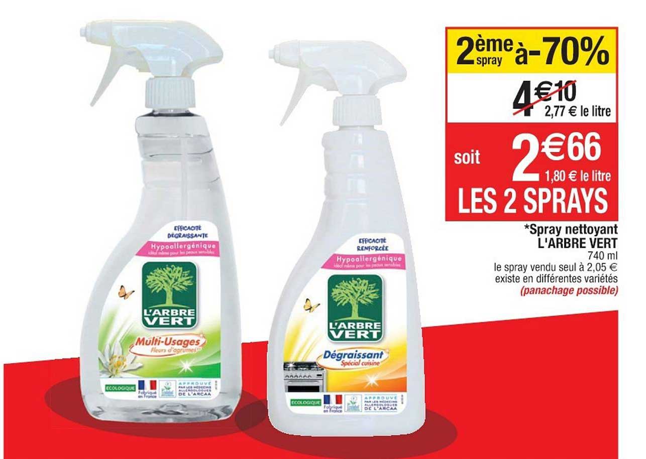 spray nettoyant l'arbre vert 2ème spray à -70%
