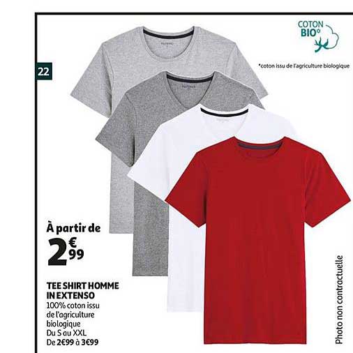 tee shirt homme in extenso