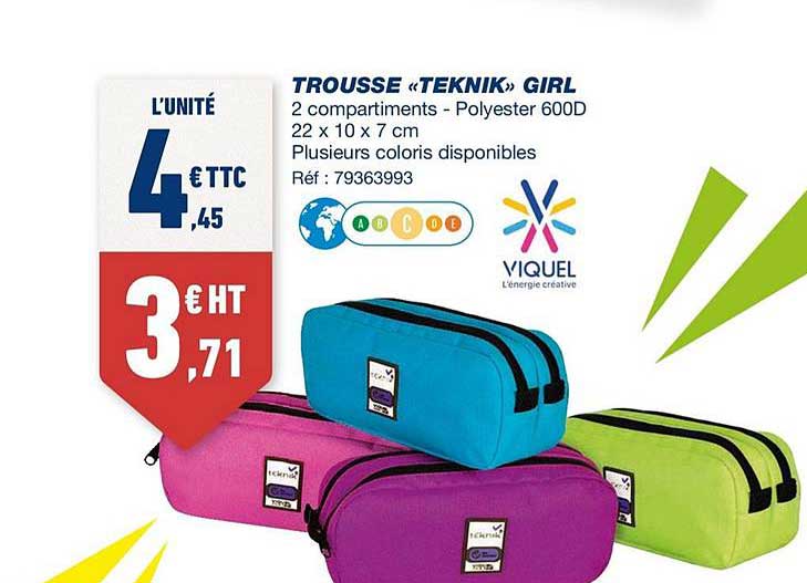 trousse teknik girl viquel