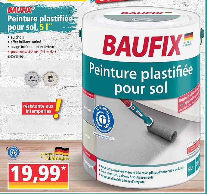 baufix peinture plastifiée pour sol
