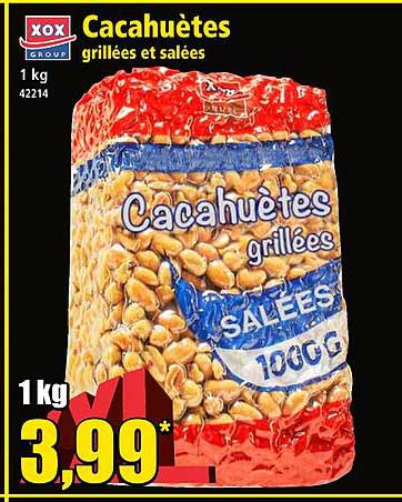 cacahuètes xox group grillées et sallées