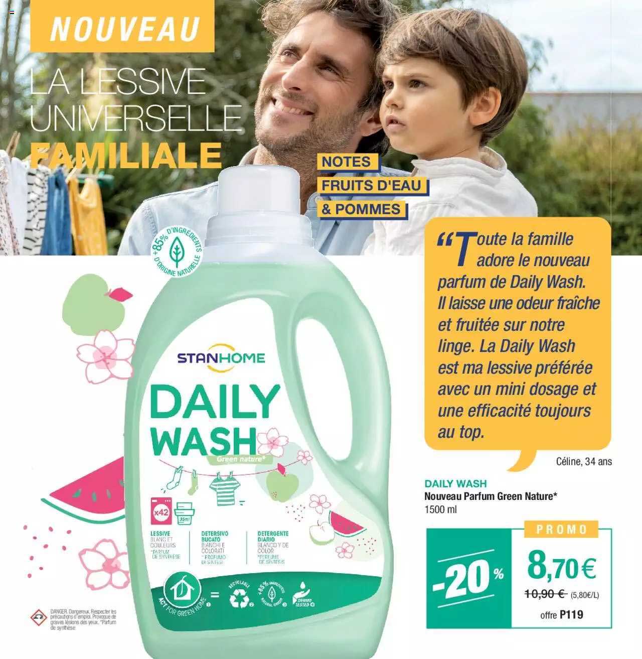 daily wash nouveau parfum green nature