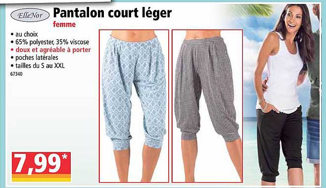 ellenor pantalon court léger