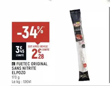 Fuetec Original Sans Nitrite Elpozo