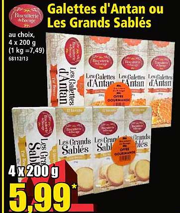galettes d'antan ou les grands sablés
