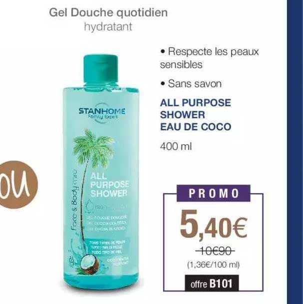 gel douche quotidien all purpose shower eau de coco