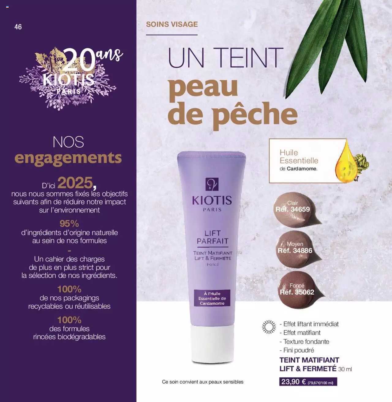 kiotis teint matifiant lift & fermeté