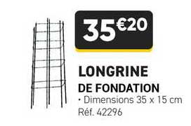 longrine de fondation