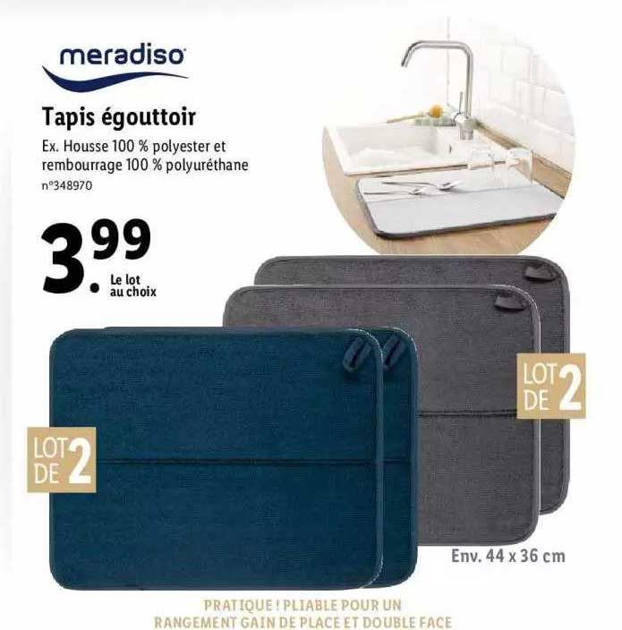 meradiso tapis égouttoir