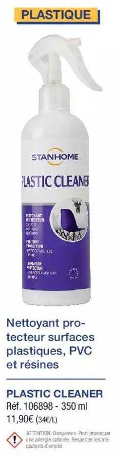 nettoyant protecteur surfaces plastiques pvc et résines plastic cleaner