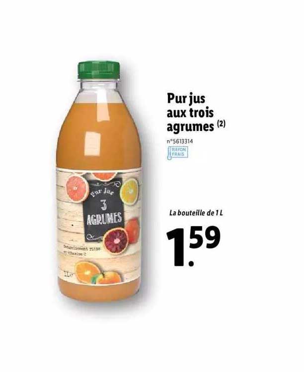Pur Jus Aux Trois Agrumes