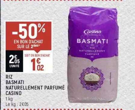 riz basmati naturellement parfumé casino