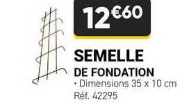 semelle de fondation