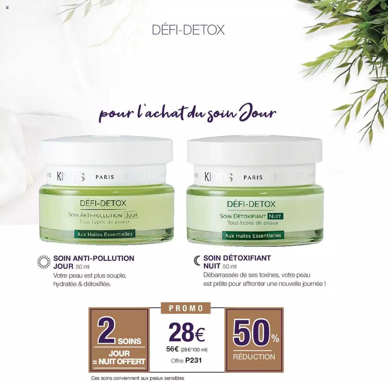 soin anti-pollution jour soin détoxifiant nuit défi-detox