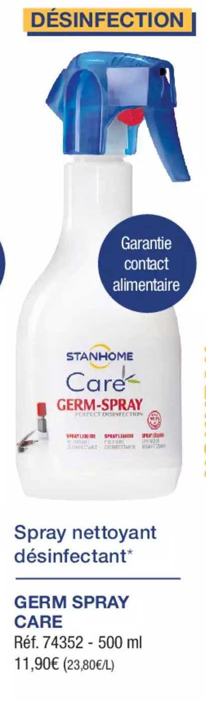spray nettoyant désinfectant germ spray care