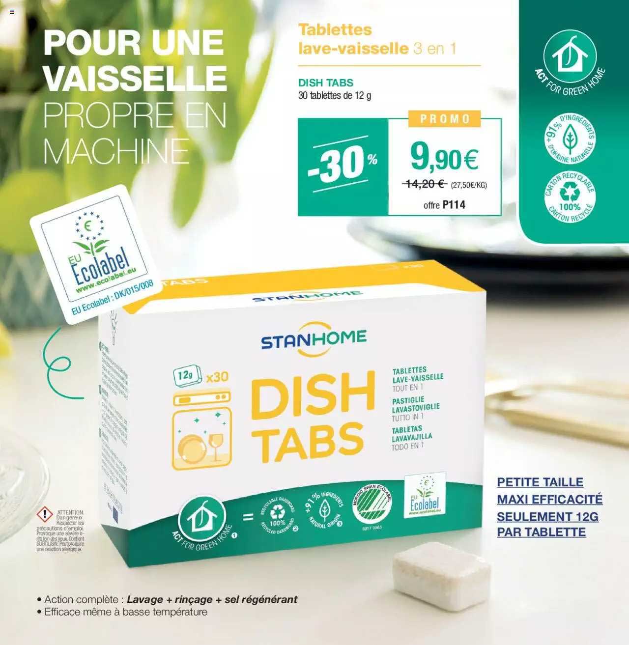 tablettes lave-vaisselle 3 en 1