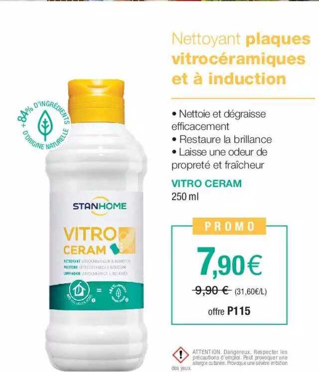 vitro ceram nettoyant plaques vitrocéramiques et à induction