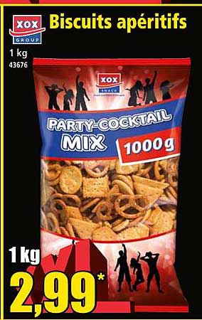 xox group biscuits apéritifs
