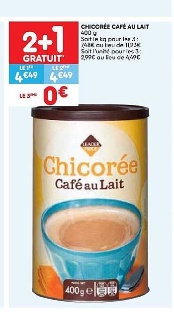 chicorée capé au lait 400g