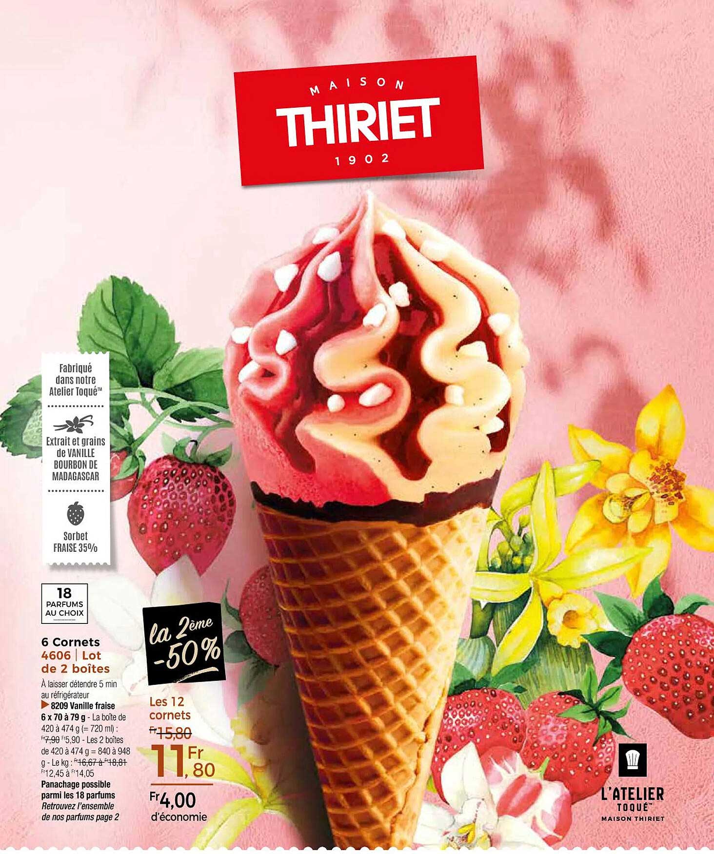 6 cornets l'atelier toqué