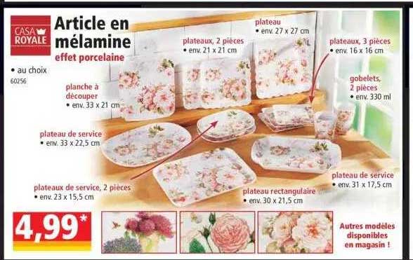 Article En Mélamine Casa Royale