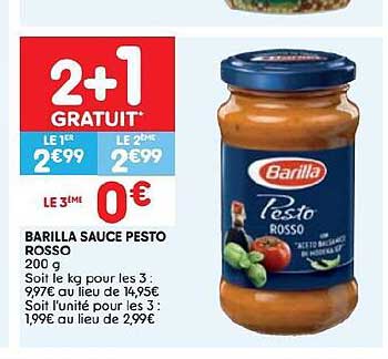 barilla sauce pesto rosso 200g