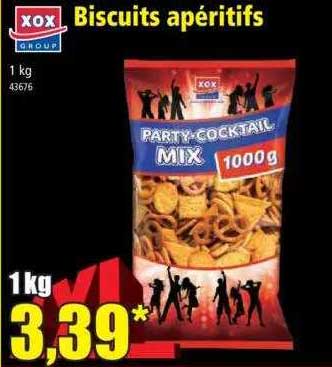biscuits apéritifs xox