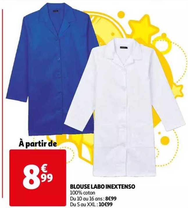 blouse labo inextenso