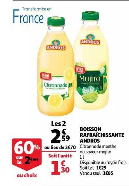 Boisson Rafraîchissante Andros