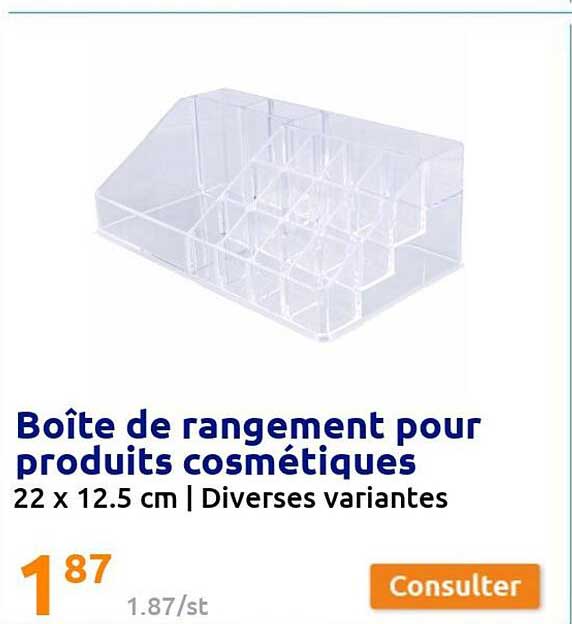 Boîte De Rangement Pour Produits Cosmétiques