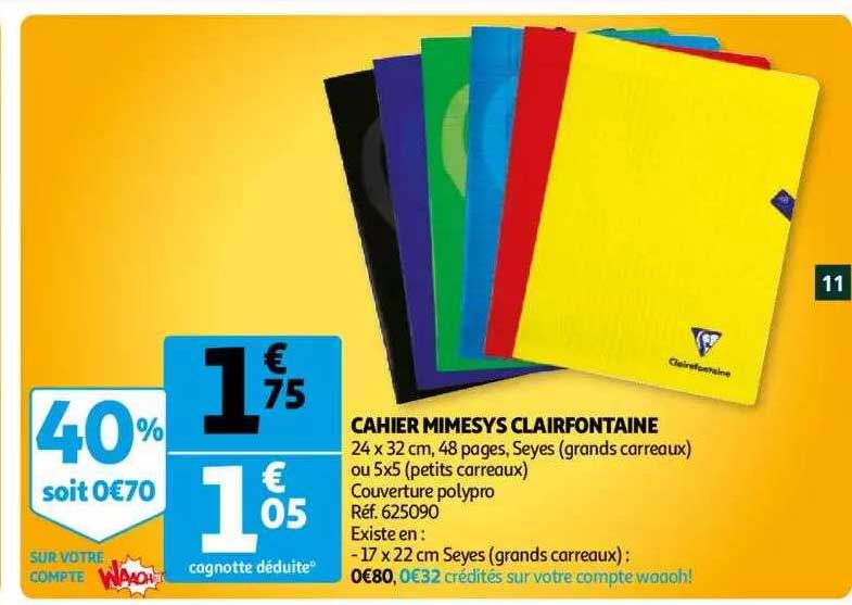 Cahier Mimesys Clairfontaine