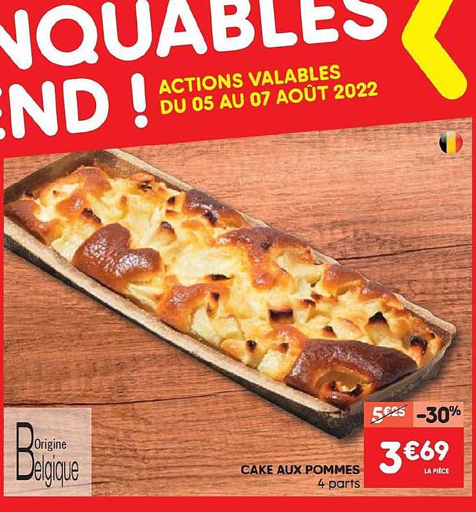 Cake Aux Pommes 4 Parts