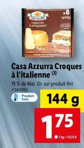 casa azzurra croque à l'italienne