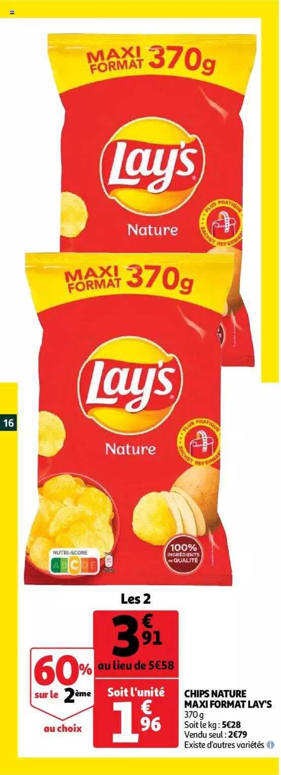 chips nature maxi format lay's