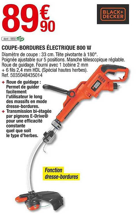 coupe-bordures électrique 800W