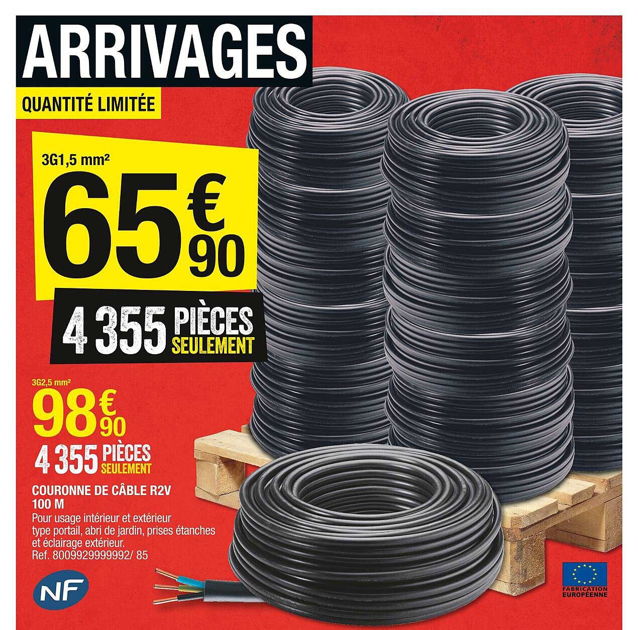 Couronne De Câble R2V 100m