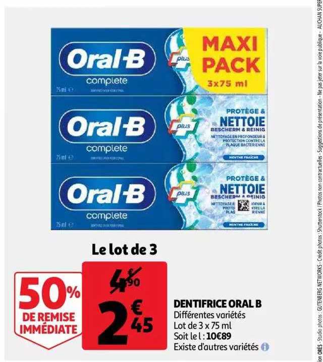 Dentifrice Oral B