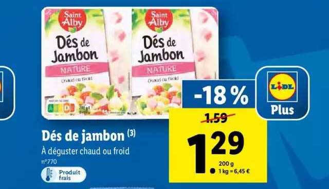 dés de jambon saint alby