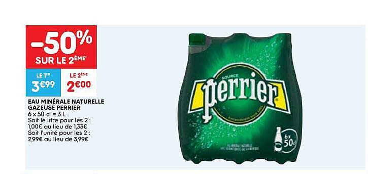 eau minéral naturelle gazeuse perrier