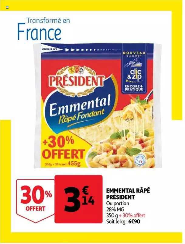 Emmental Râpé Président